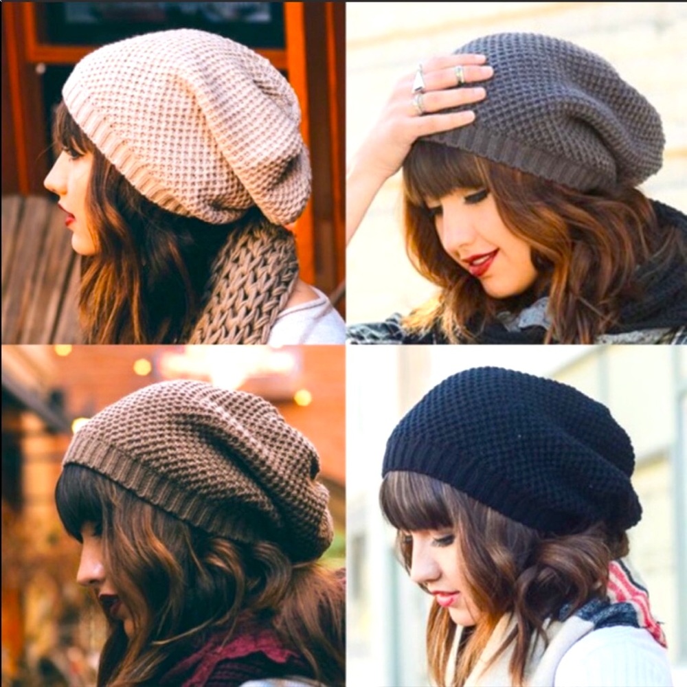 Slouchy Knot Beanie Hat NEW